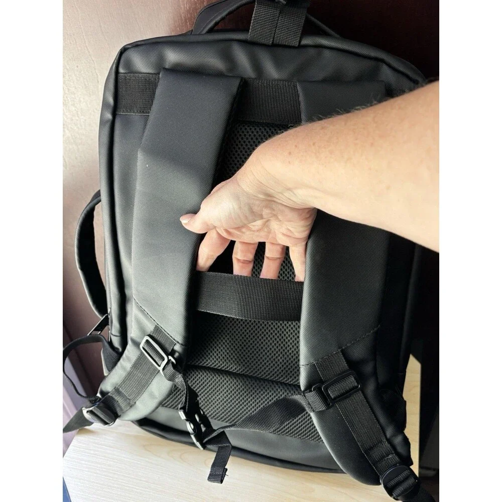Primo Weekender Laptop Bag Black USB Travel Business Backpack Briefcase Luggage